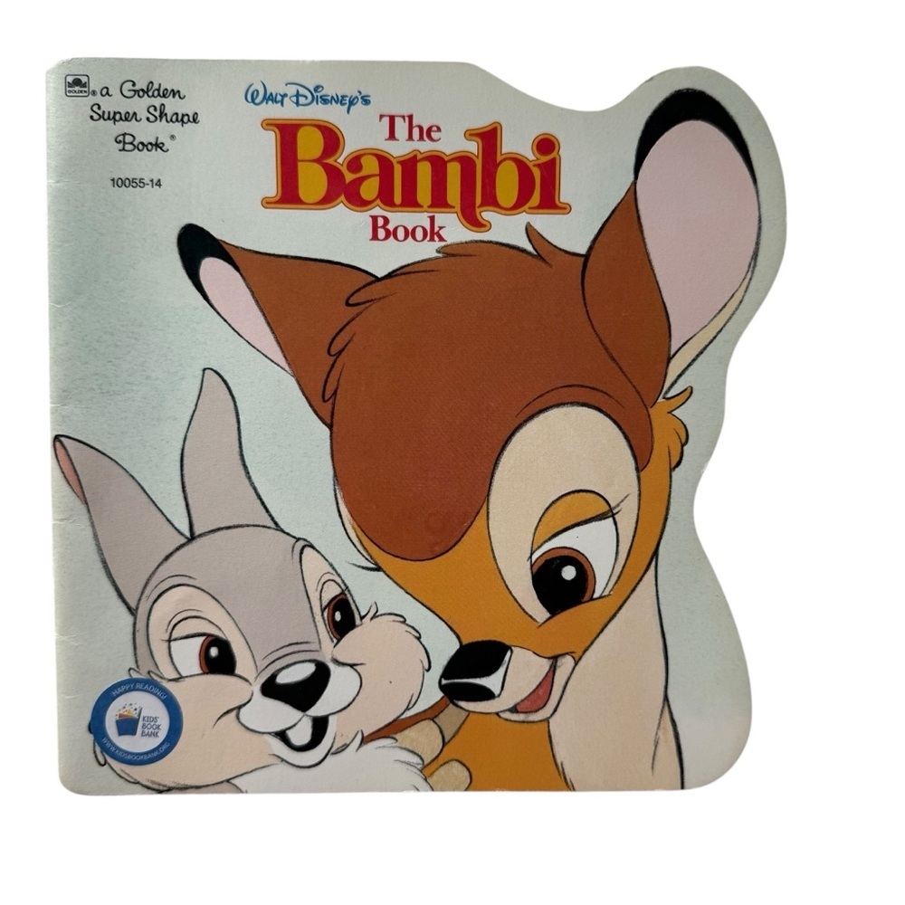 Vintage Walt Disney Childrens SHAPE Book Bambi 1987
